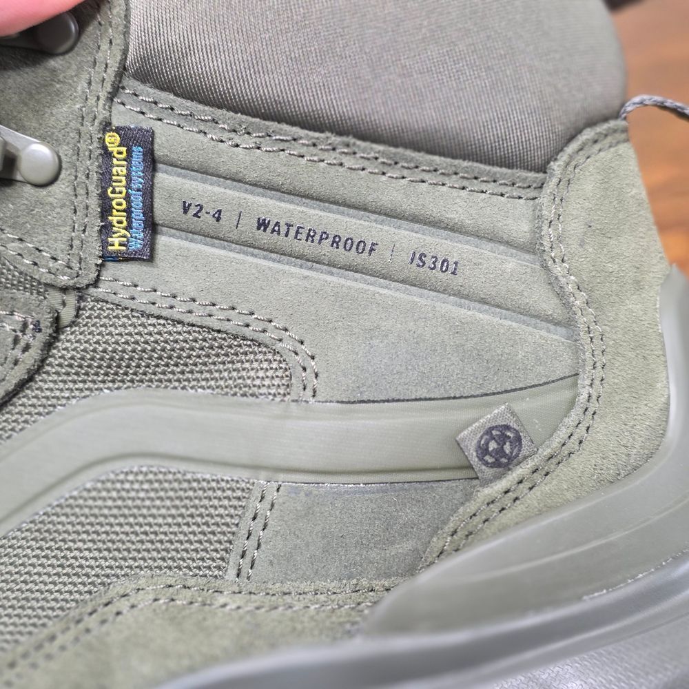 Vans MTE Crestline Waterproof Hiking Boots Green Men's 11.5 HydroGuard Brand New - Picture 14 of 16